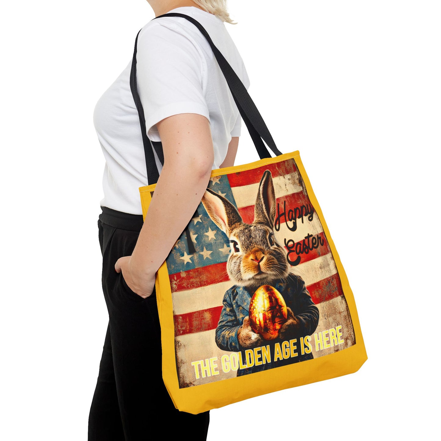 The golden age is here Trump print ,Tote Bag (AOP)