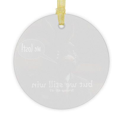 Trump 45-47 Glass Ornaments