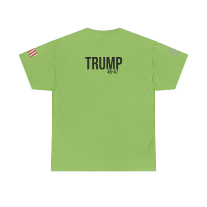 Comical Political Tee - 'I'm Back!' Trump 45-47 Unisex Heavy Cotton Tee