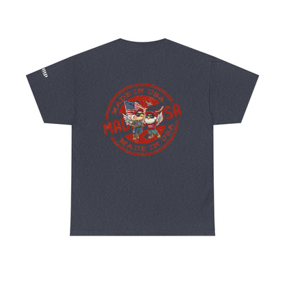 Patriotic cartoon, Don’t blame me printUnisex Heavy Cotton Tee