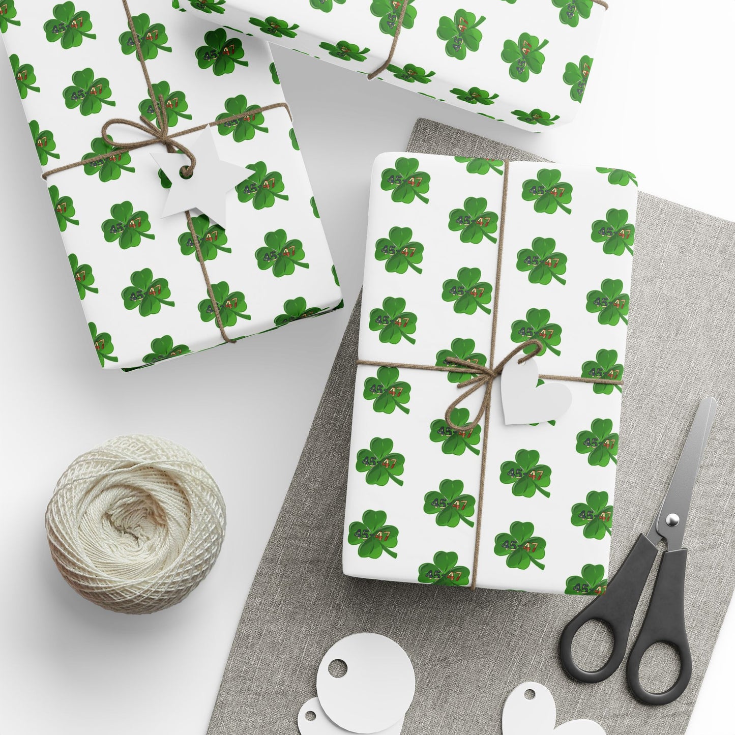 Patriotic trump st Patricks Day Wrapping Papers