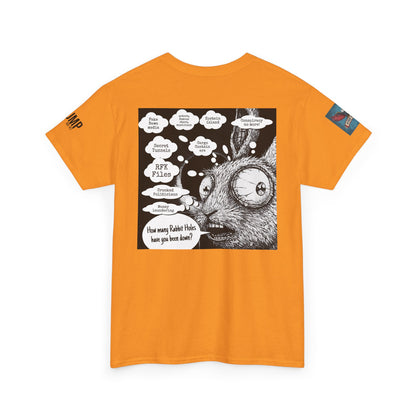 Whimsical Rabbit Quote Unisex Heavy Cotton Tee - Fun Graphic Tee for Art Lovers