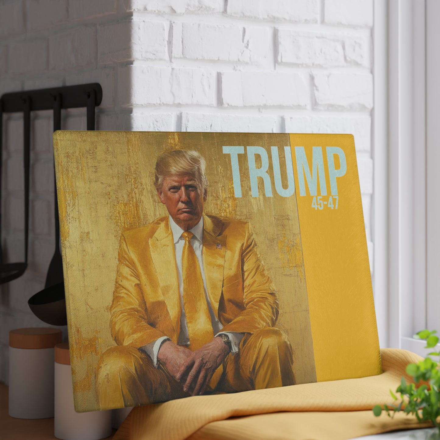 Trump Glass Cutting Board