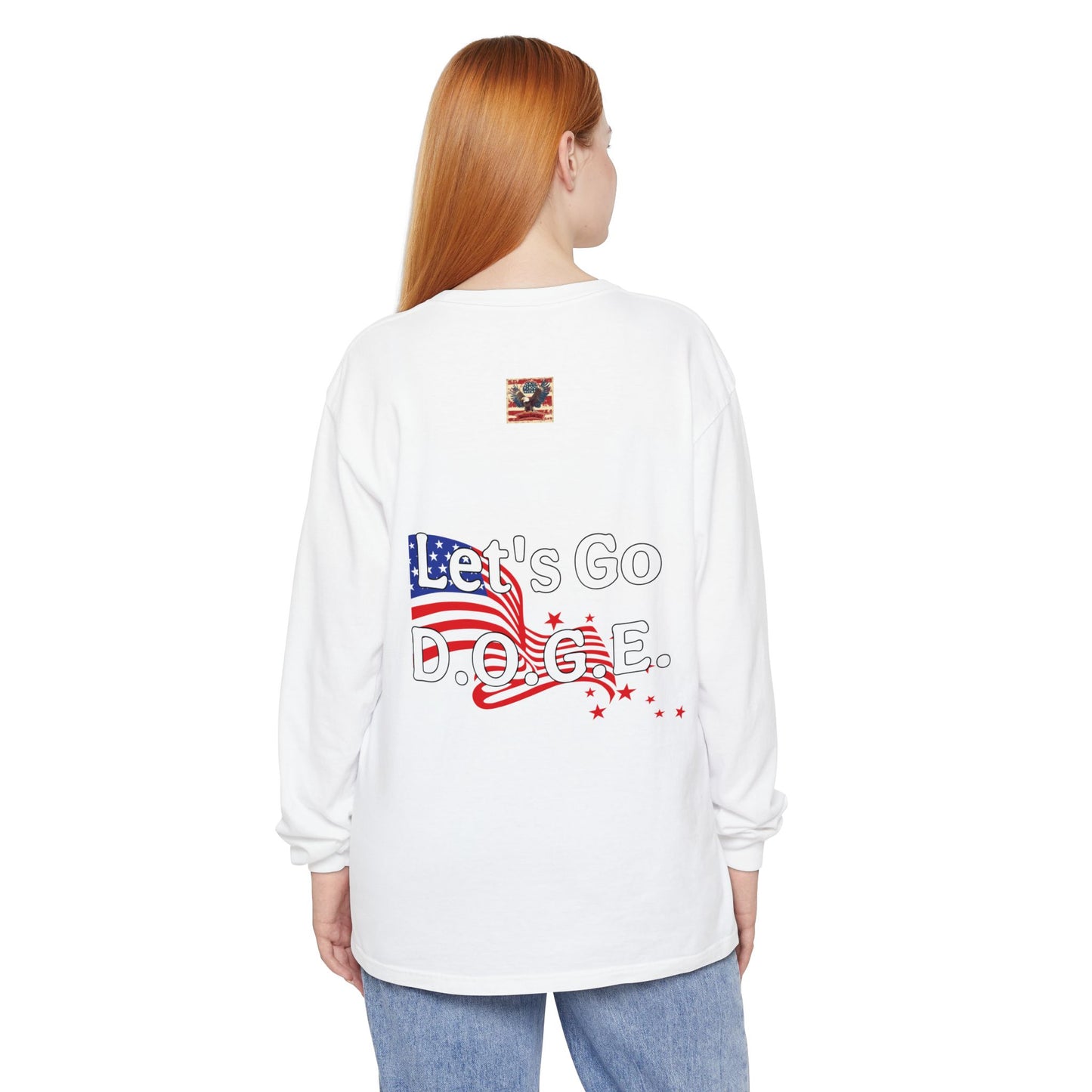 Meltdowns Incoming, patriotic T-shirt in a Unisex Garment-dyed Long Sleeve T-Shirt