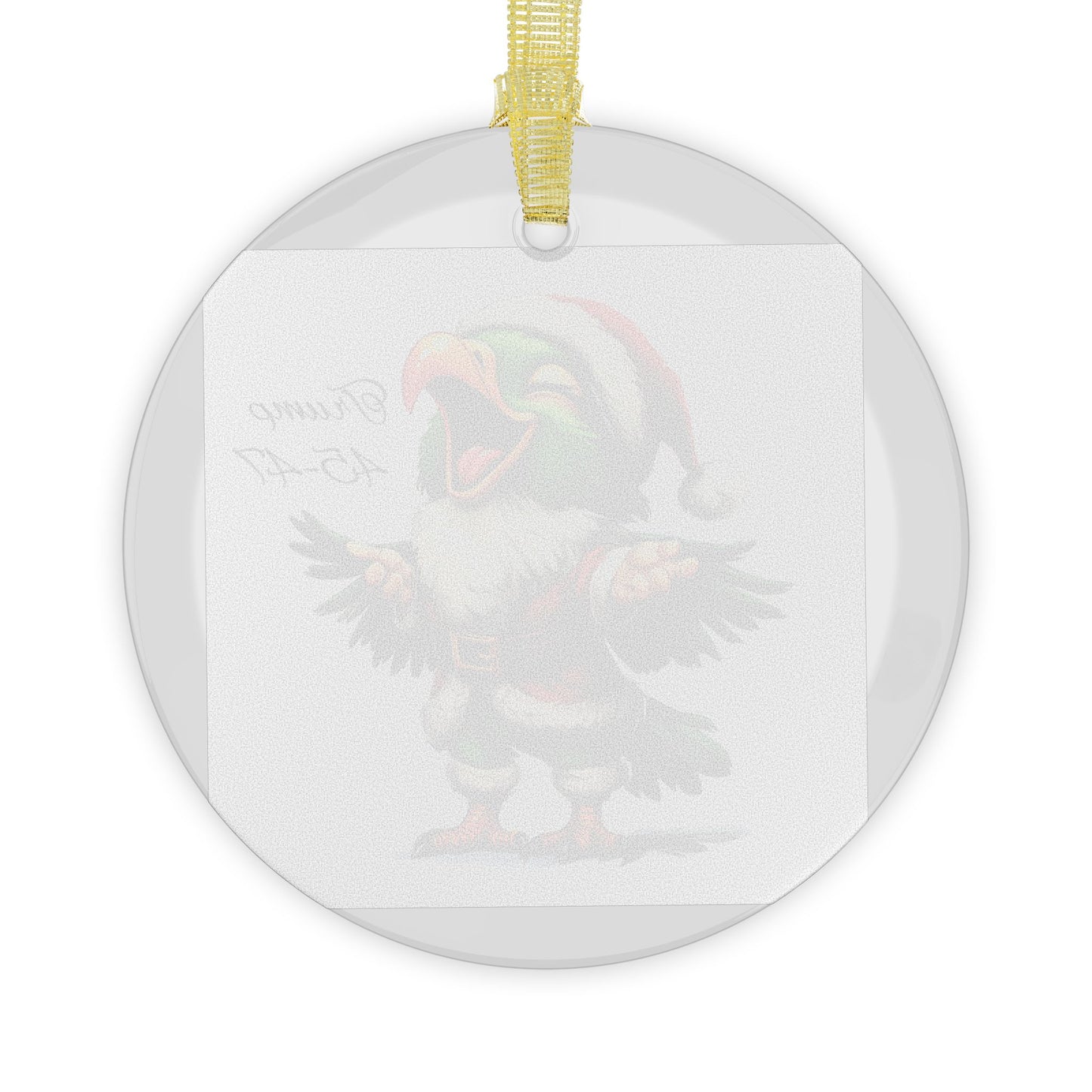 Eagle/Trump #3 Glass Ornaments