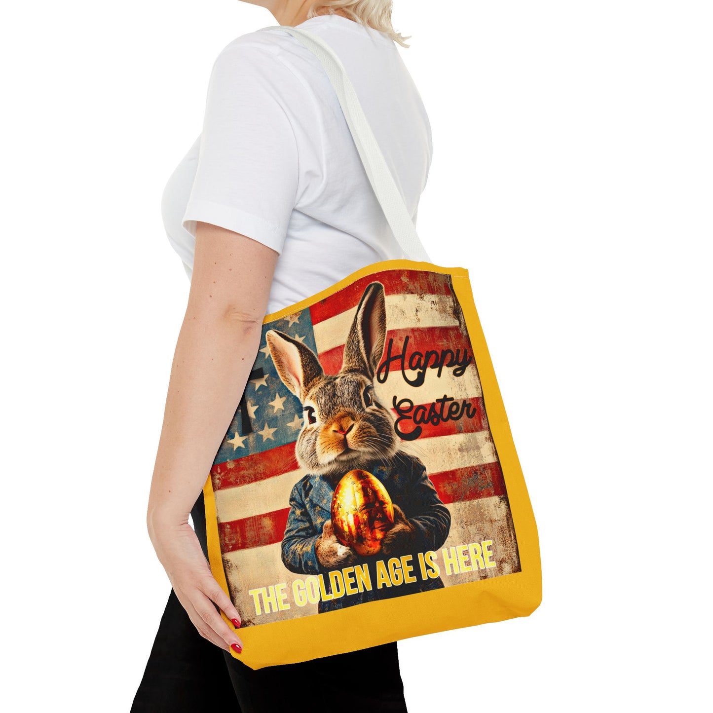 The golden age is here Trump print ,Tote Bag (AOP)