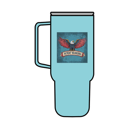 Freedom Warrior print ,Insulated Tumbler with Lid, 40oz (Engraving)