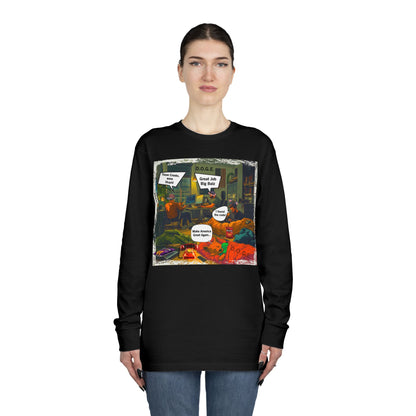 Long Sleeve Tee Doge Cartoon Print