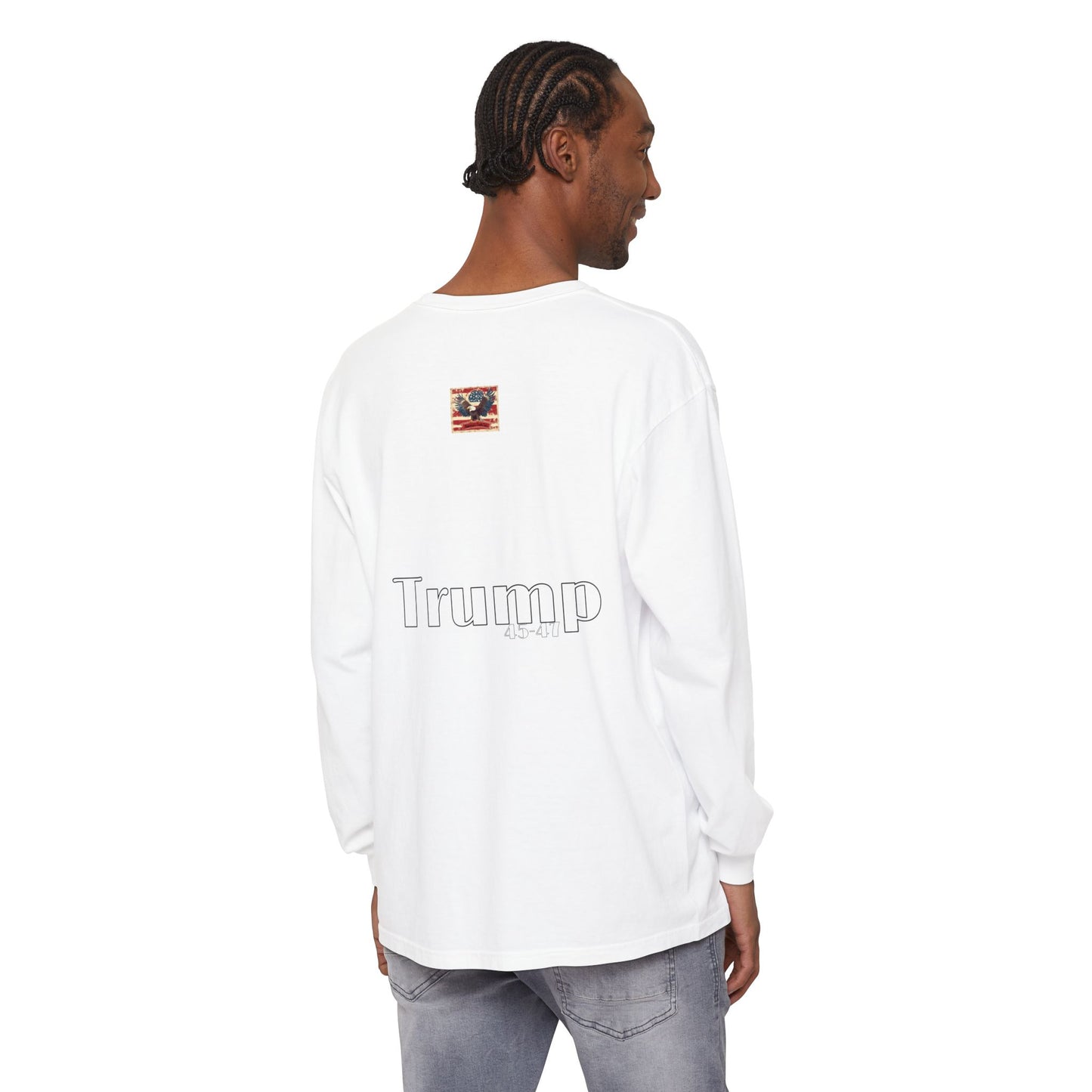 Political cartoon, Unisex Garment-dyed Long Sleeve T-Shirt