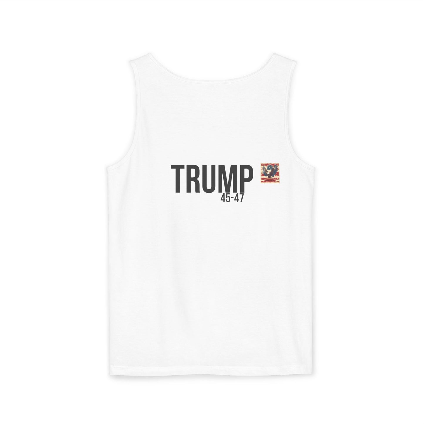 Doge trump cartoon print, Unisex Garment-Dyed Tank Top