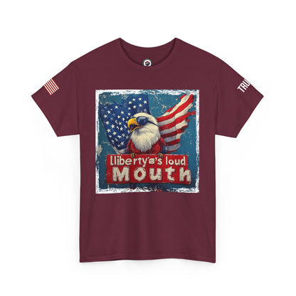 Libeerty’s loud mouth trump print, Unisex Heavy Cotton Tee