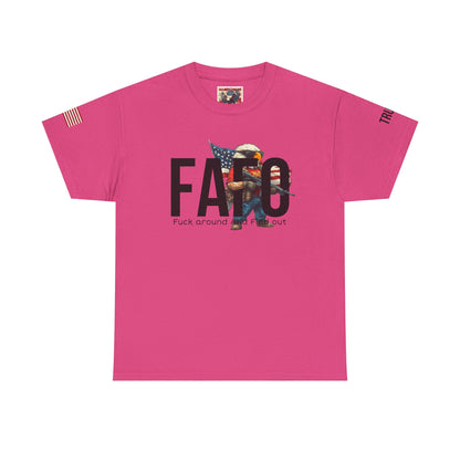 Patriotic FAFO trump print, Unisex Heavy Cotton Tee