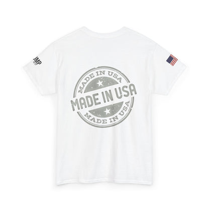 patriotic cartoon  f around print, Unisex Heavy Cotton Tee