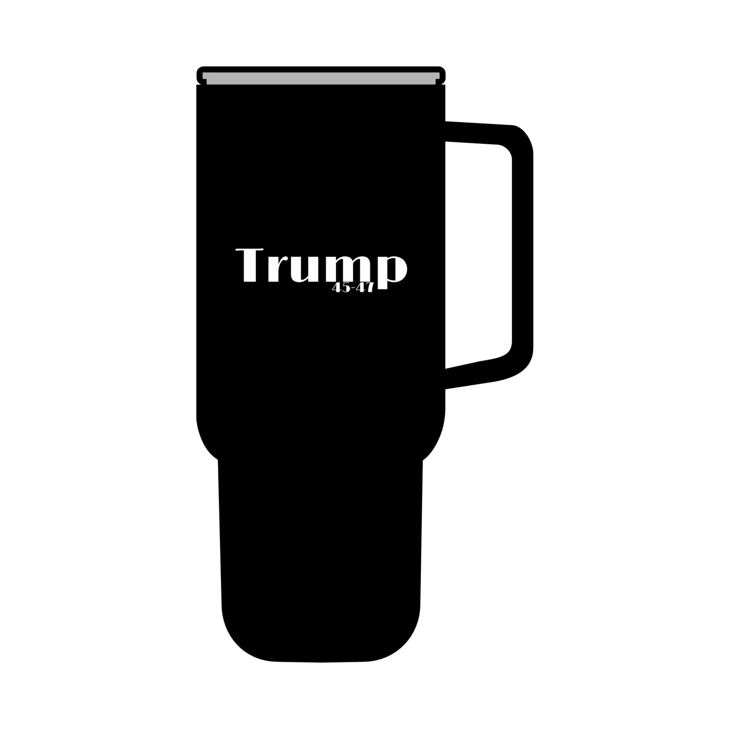 Trump cartoon print, Insulated Tumbler with Lid, 40oz (Engraving)