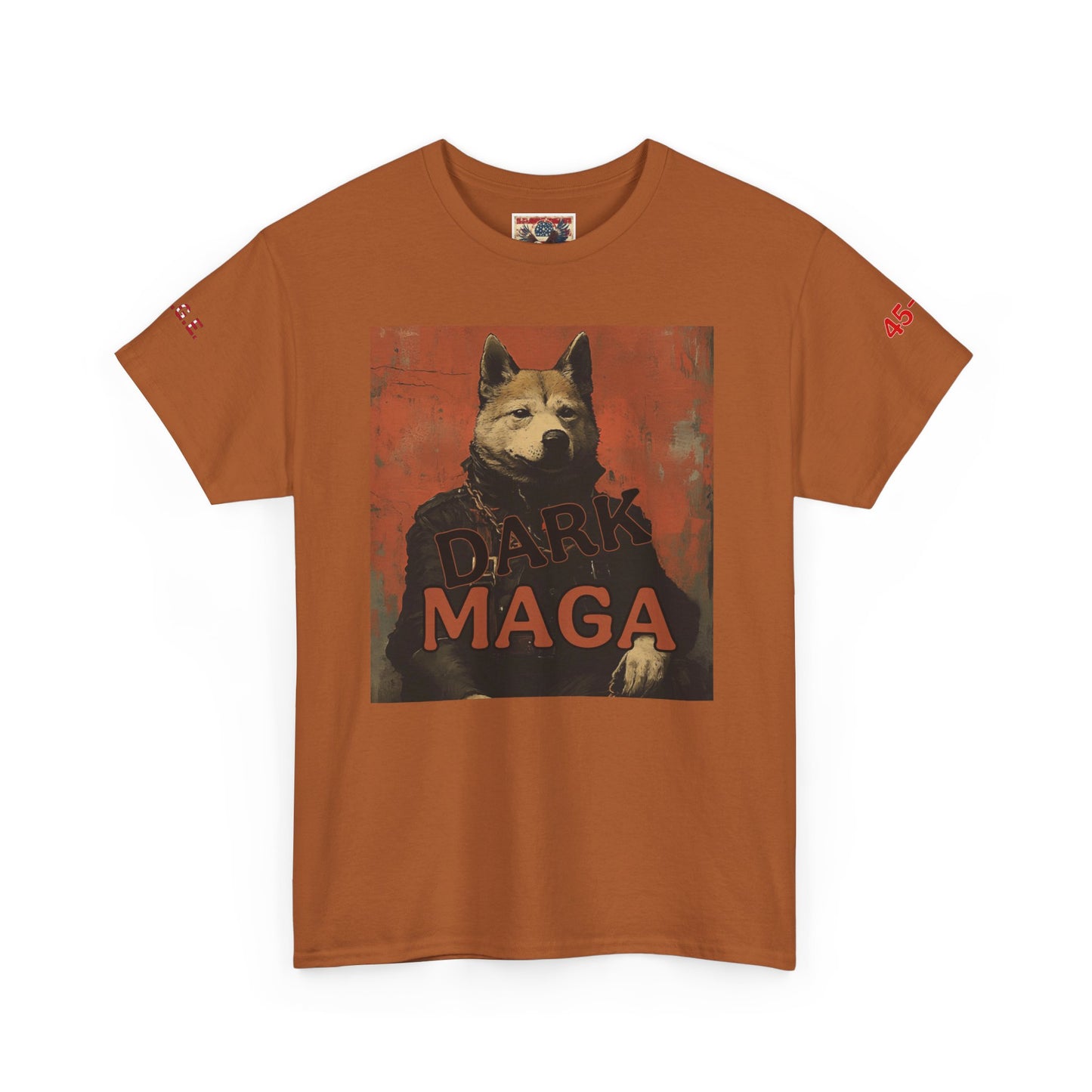 Dark MAGA  with made in USA print Unisex Heavy Cotton Tee