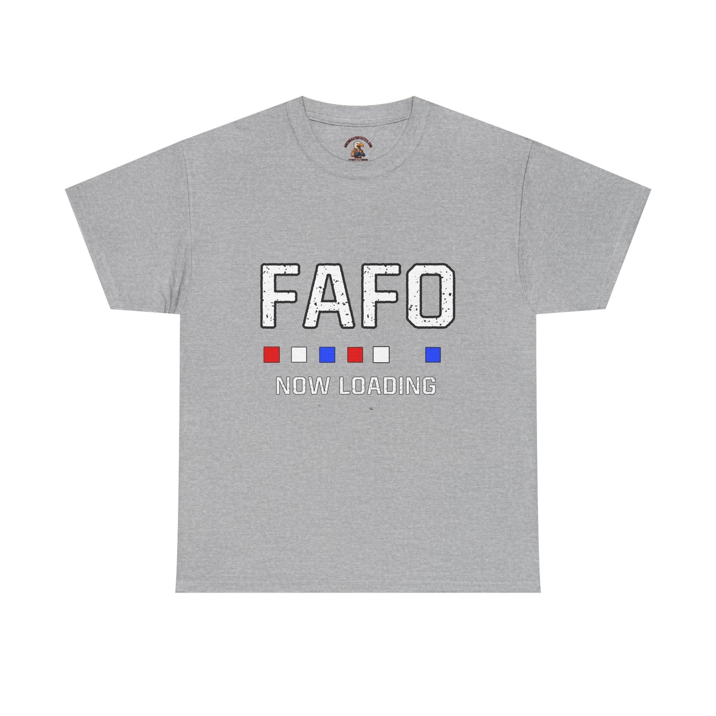 FAFO Now Loading Unisex Cotton Tee, Casual Tee, Graphic T-Shirt, Funny Shirt for Friends, Gift for Humor Lovers