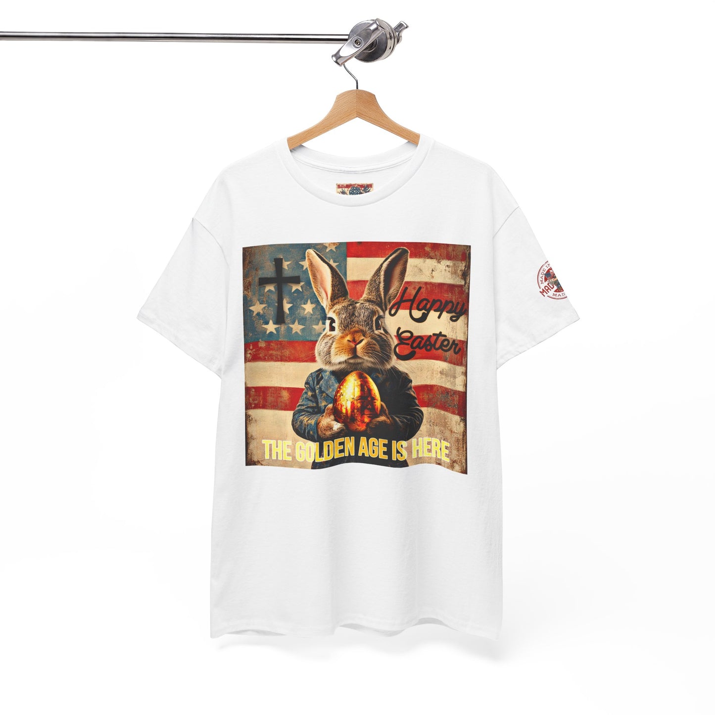 Patriotic, Easter, print, Unisex Heavy Cotton Tee