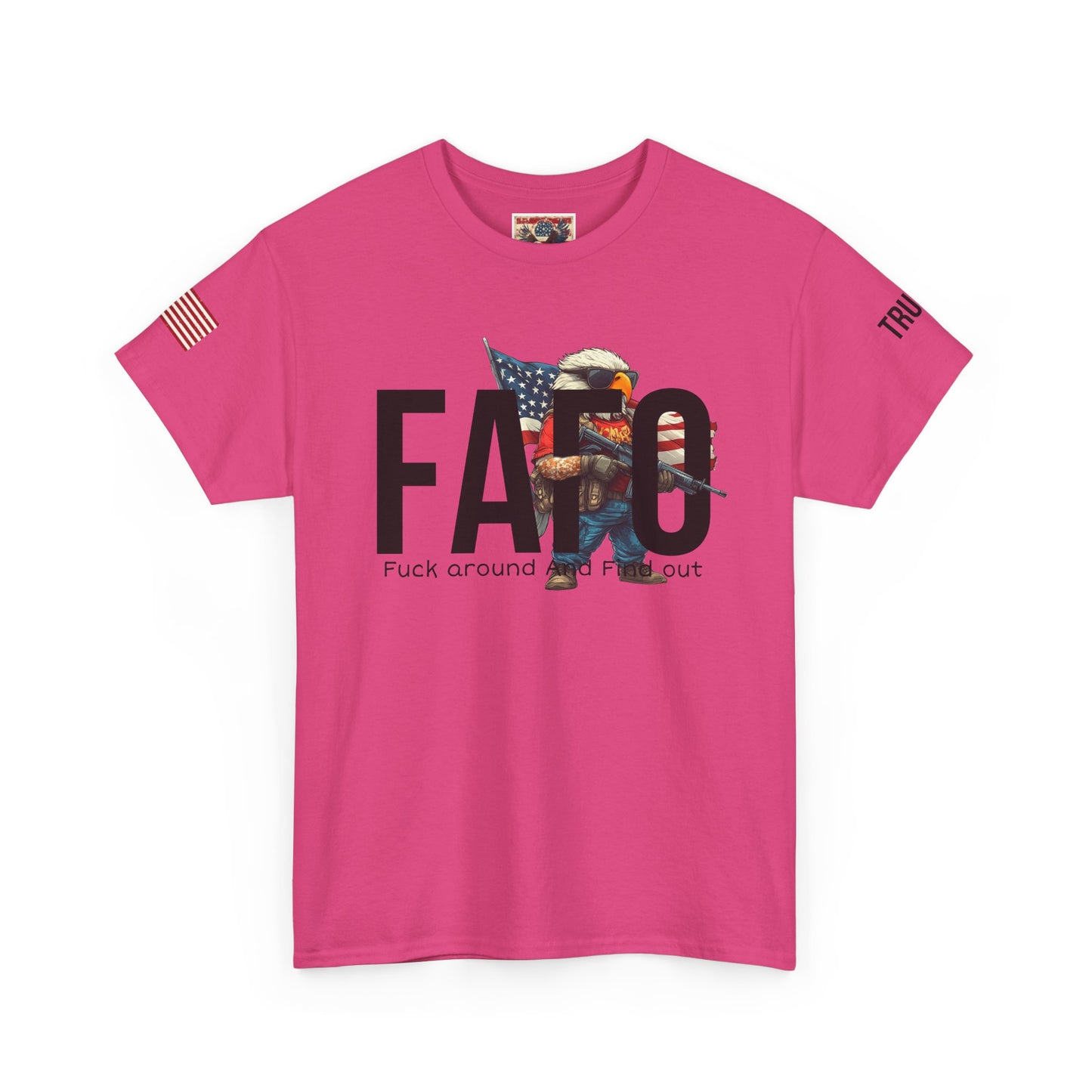 Patriotic FAFO trump print, Unisex Heavy Cotton Tee