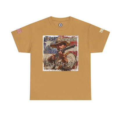 Lock loaded and patriotic, Unisex Heavy Cotton Tee