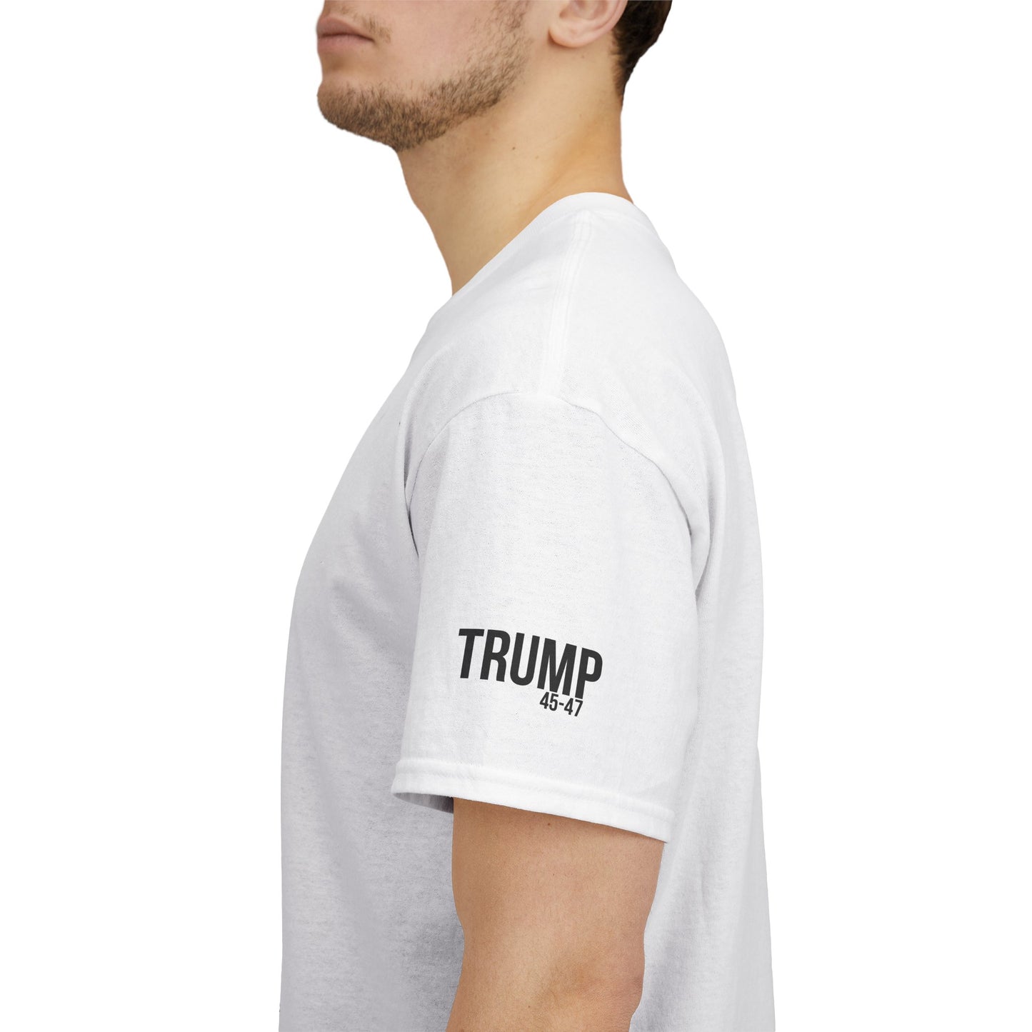 Red white and baddass trump print,Unisex Heavy Cotton Tee