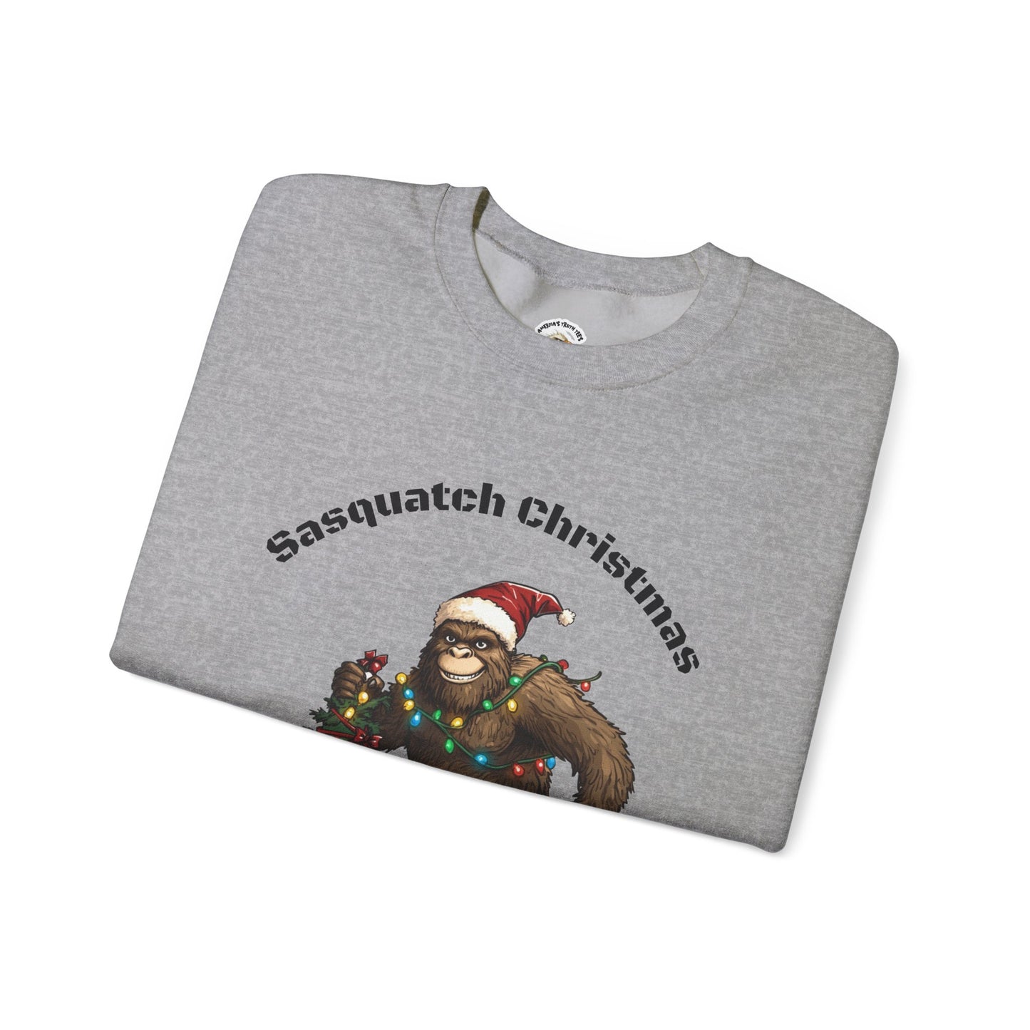 Sasquatch Christmas Crewneck Sweatshirt