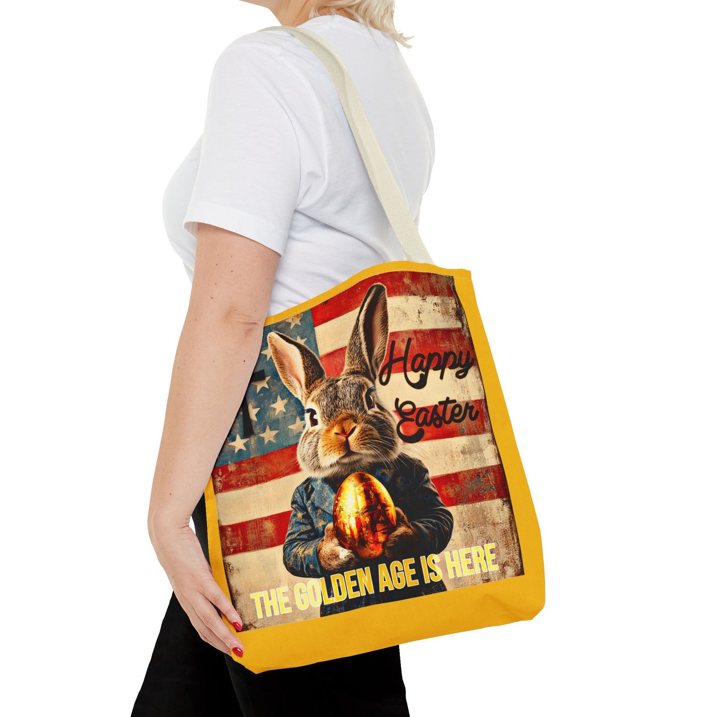 The golden age is here Trump print ,Tote Bag (AOP)