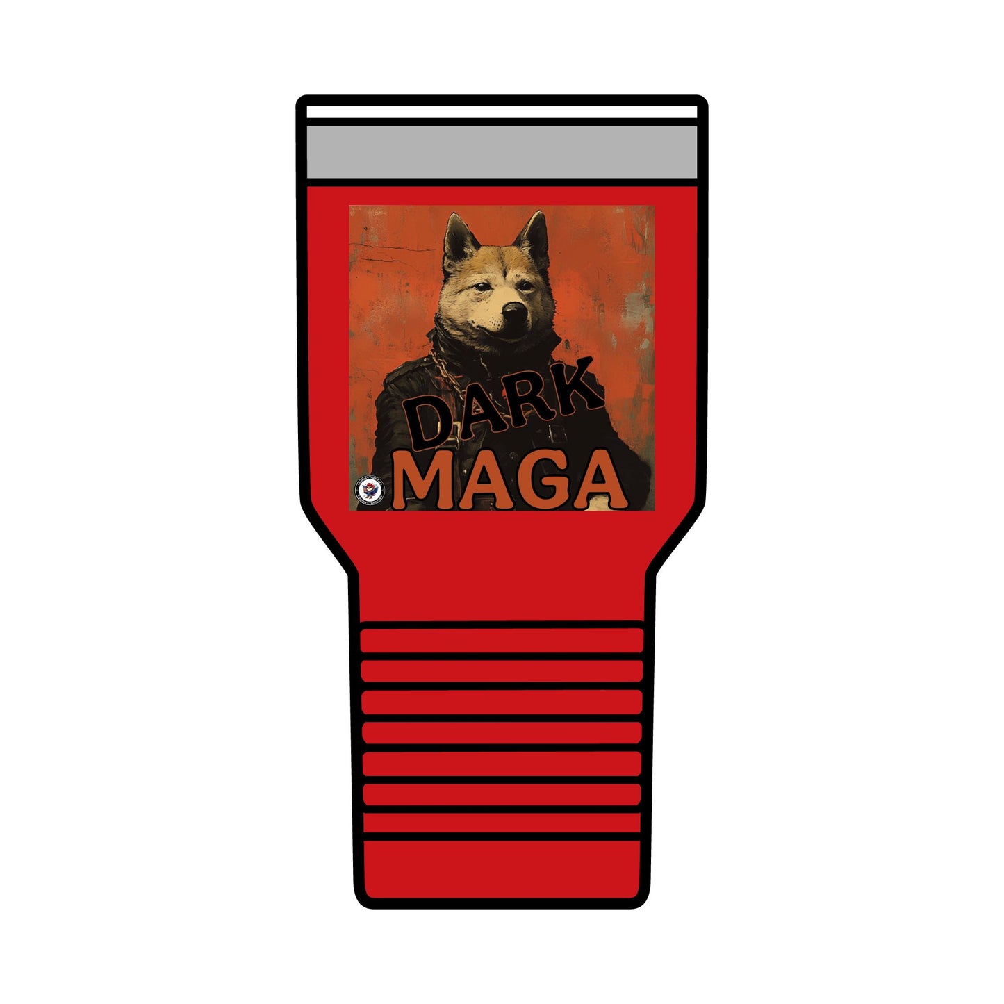 Dark Maga Trump patriotic print, Insulated Tumbler, 30oz