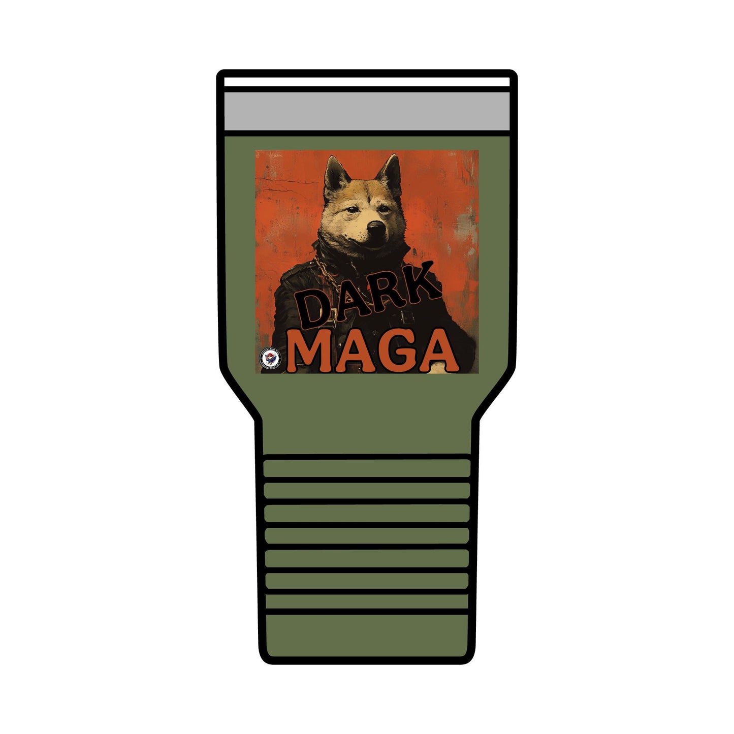 Dark Maga Trump patriotic print, Insulated Tumbler, 30oz