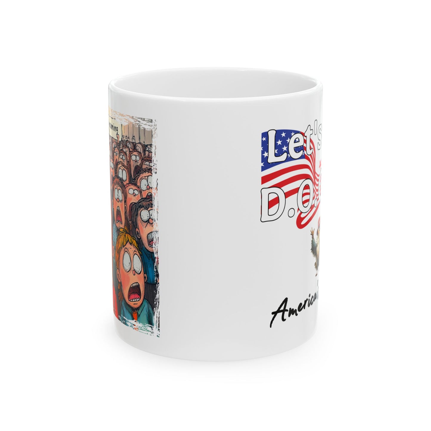 Let’s go d.o.g.e meltdowns incoming patriotic print Ceramic Mug, (11oz, 15oz)