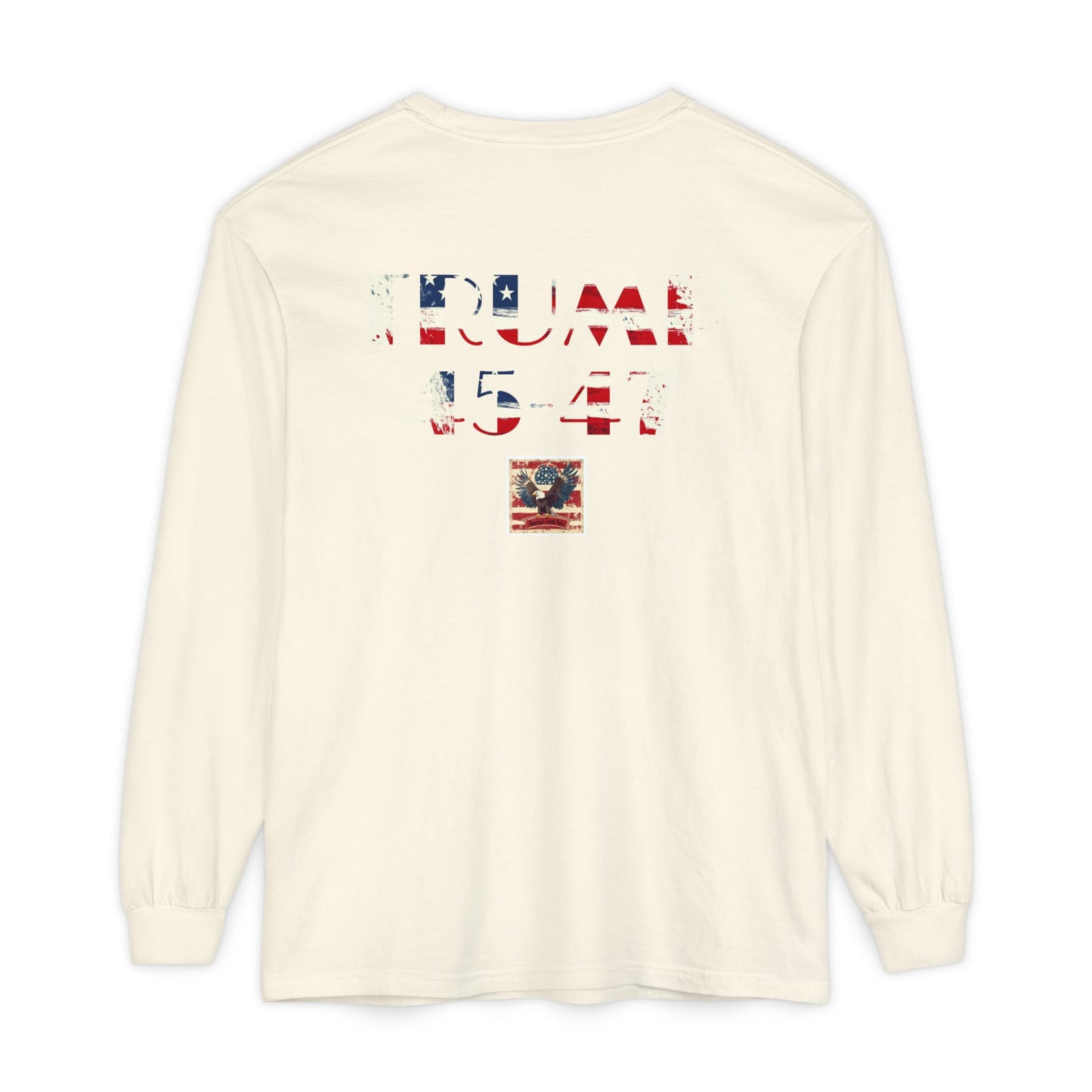 Maga usa American patriot print, Unisex Garment-dyed Long Sleeve T-Shirt