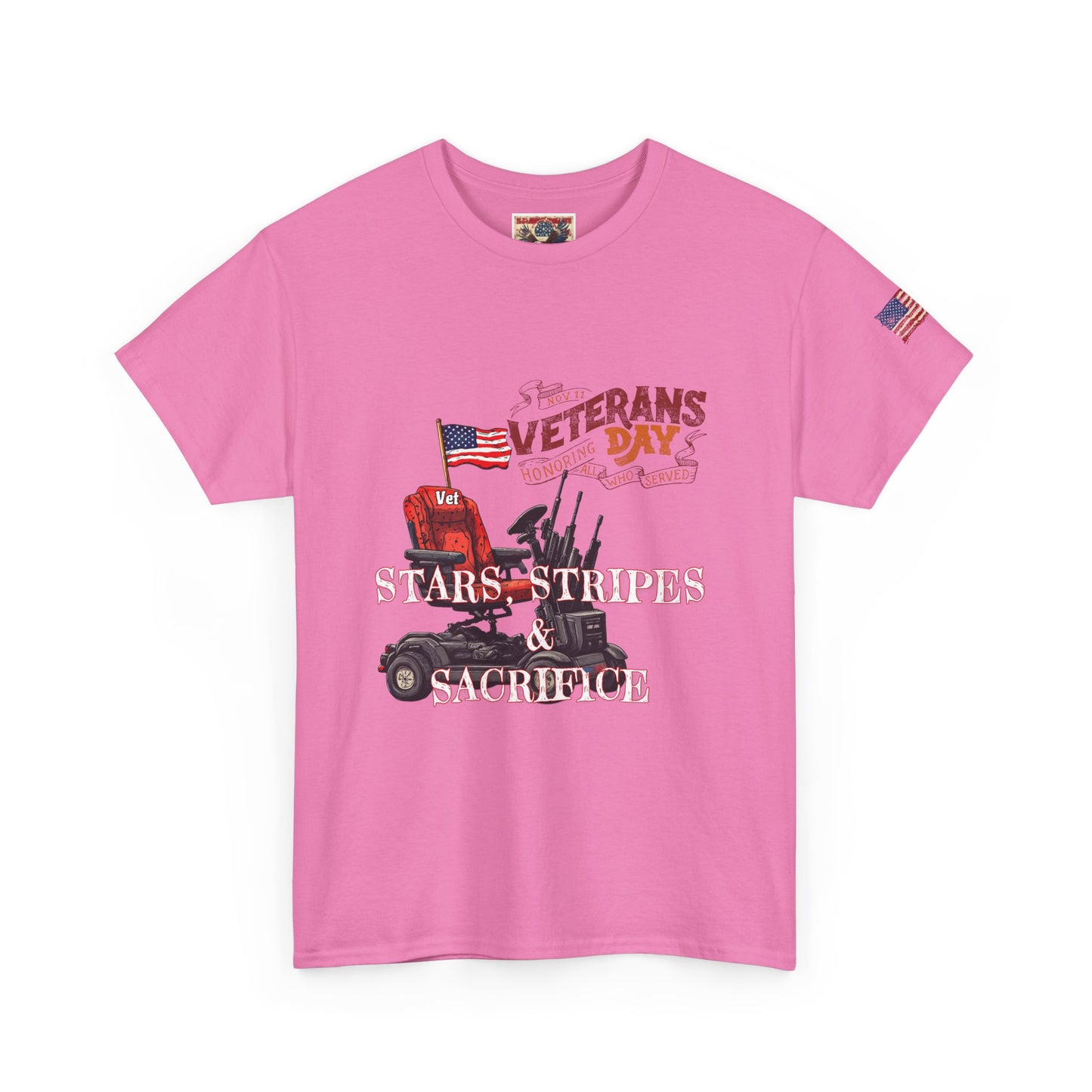 Patriotic Veterans day print ,Unisex Heavy Cotton Tee