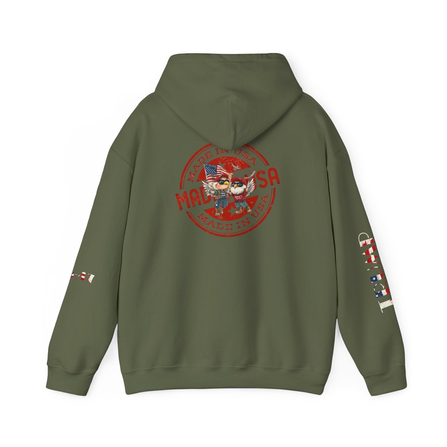 Maga American patriot print, Unisex Heavy Blend™ Hooded Sweatshirt