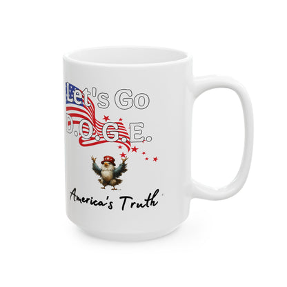 Let’s go d.o.g.e meltdowns incoming patriotic print Ceramic Mug, (11oz, 15oz)