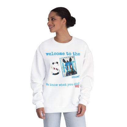 Patriotic, we know what you did Trump print ,Unisex NuBlend® Crewneck Sweatshirt