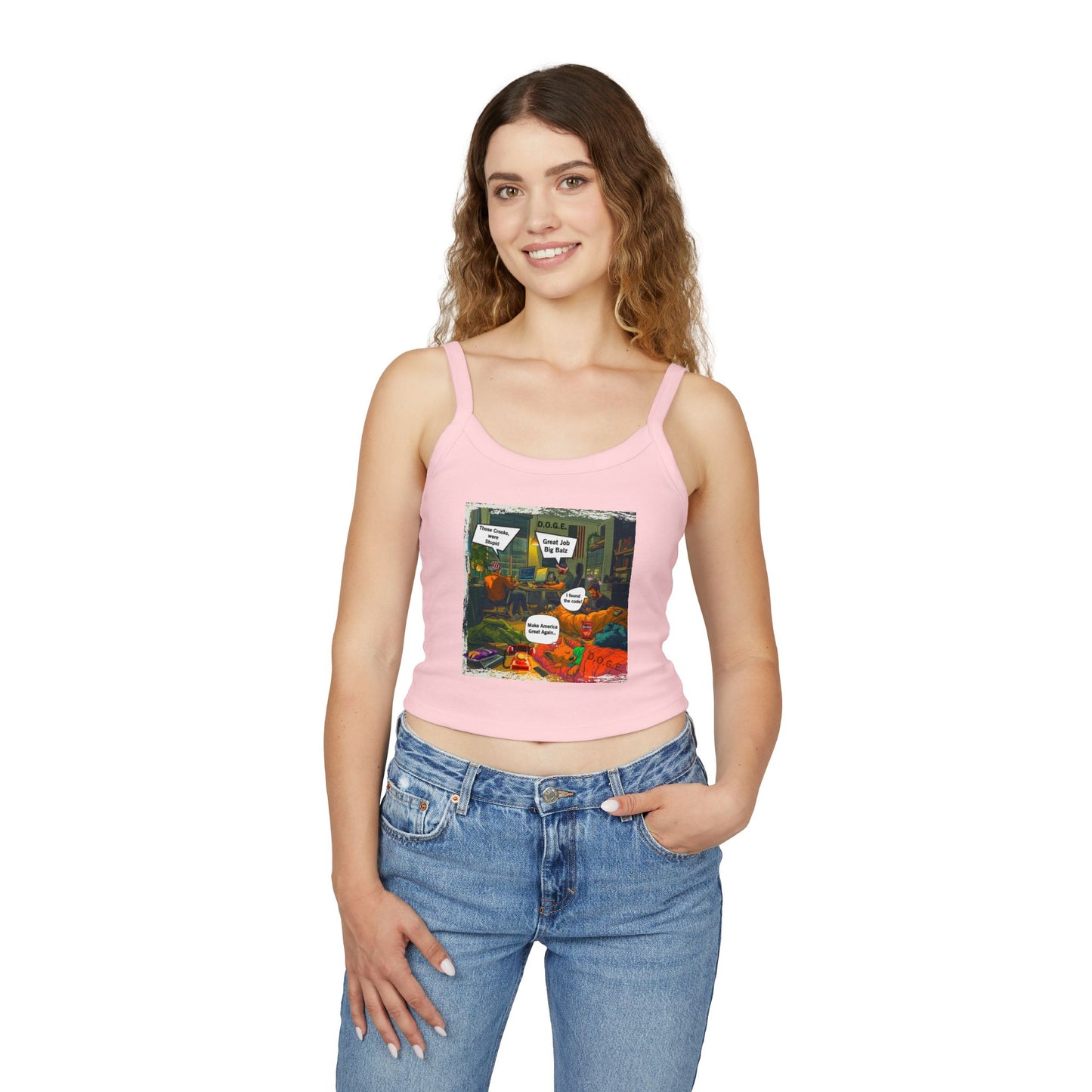 D.o.g.e. Theme Women's Spaghetti Strap Tank Top