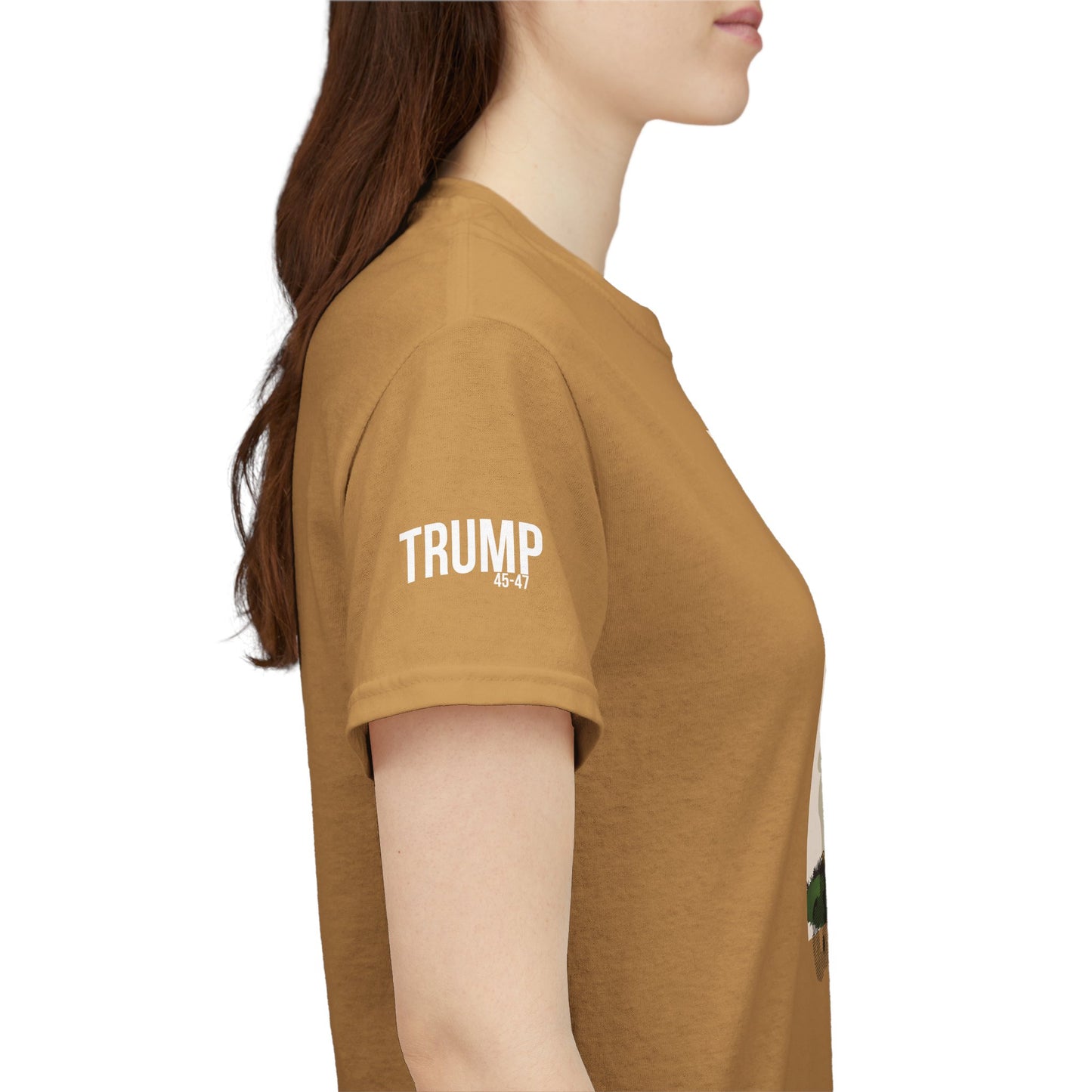 Trump, drains- golf print, Unisex Heavy Cotton Tee