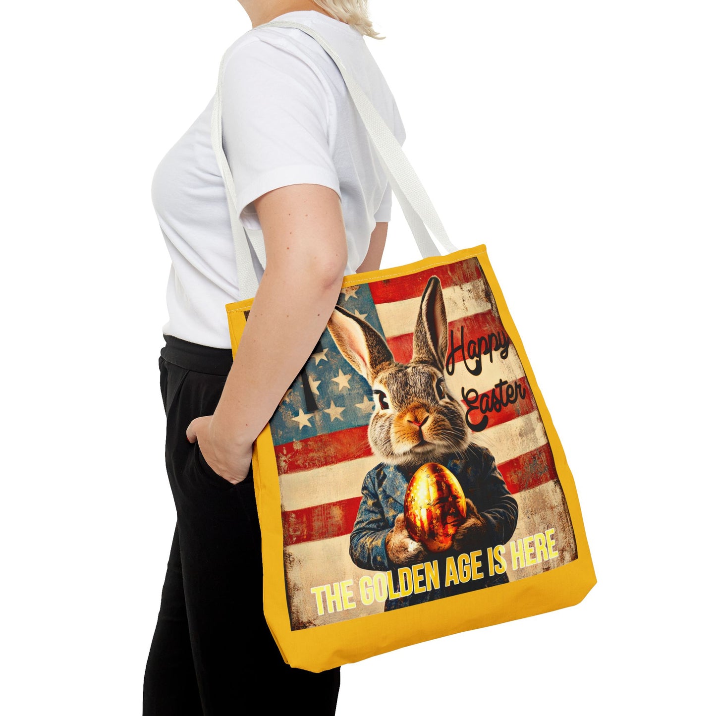 The golden age is here Trump print ,Tote Bag (AOP)