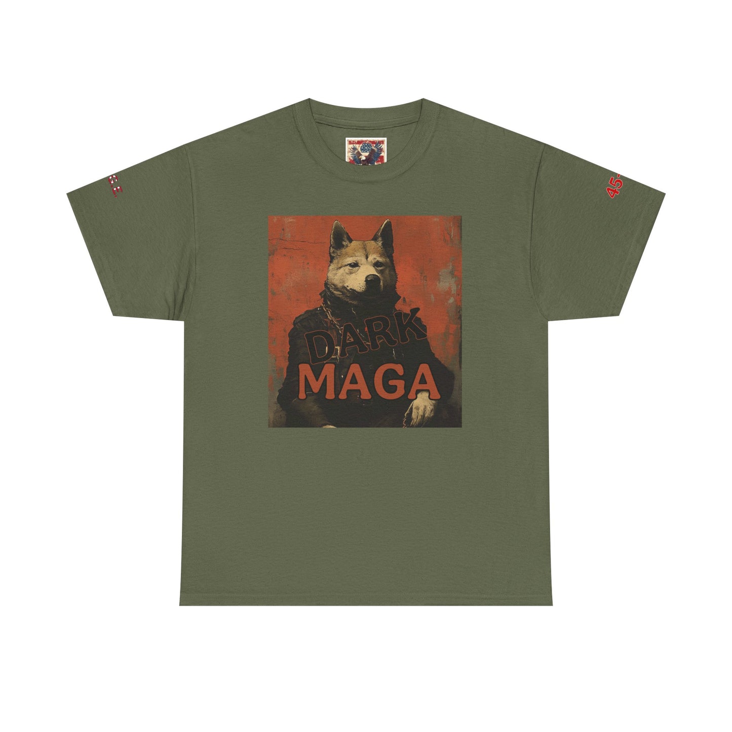 Dark MAGA  with made in USA print Unisex Heavy Cotton Tee