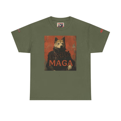 Dark MAGA  with made in USA print Unisex Heavy Cotton Tee