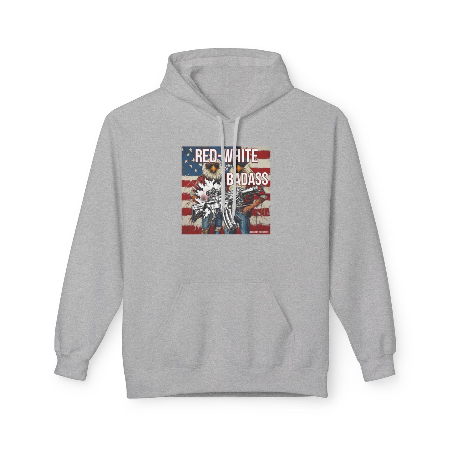 Red white and BA, trump printUnisex Midweight Softstyle Fleece Hoodie