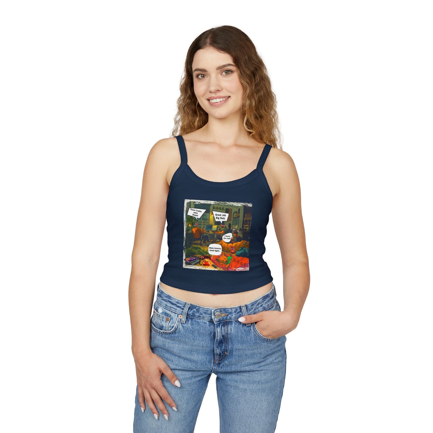 D.o.g.e. Theme Women's Spaghetti Strap Tank Top