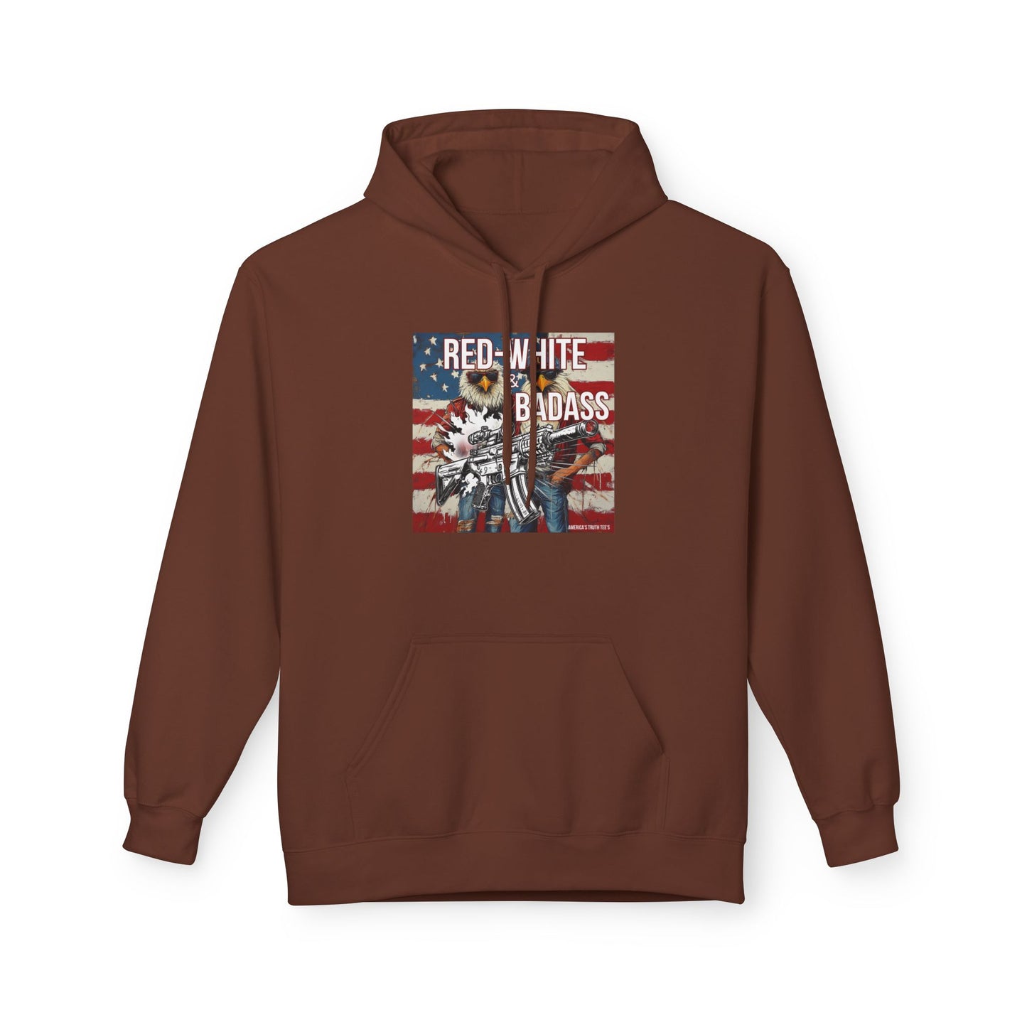 Red white and BA, trump printUnisex Midweight Softstyle Fleece Hoodie