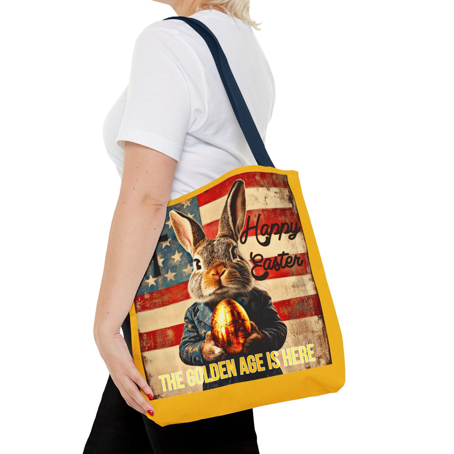 The golden age is here Trump print ,Tote Bag (AOP)