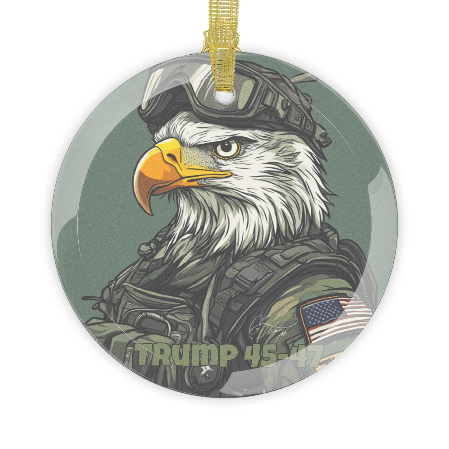 Trump 4t-47 Glass Ornaments