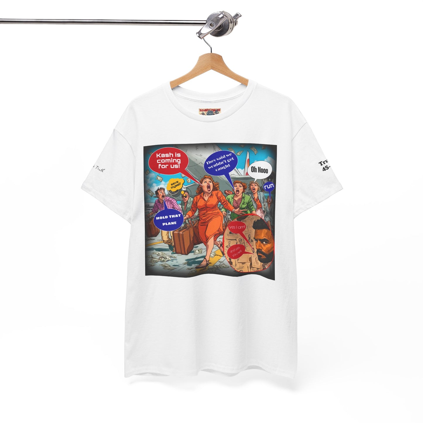 Kash is coming for us cartoon print Unisex Heavy Cotton Tee