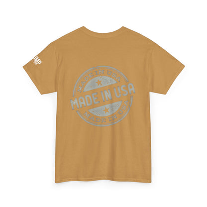 Red white and baddass trump print,Unisex Heavy Cotton Tee