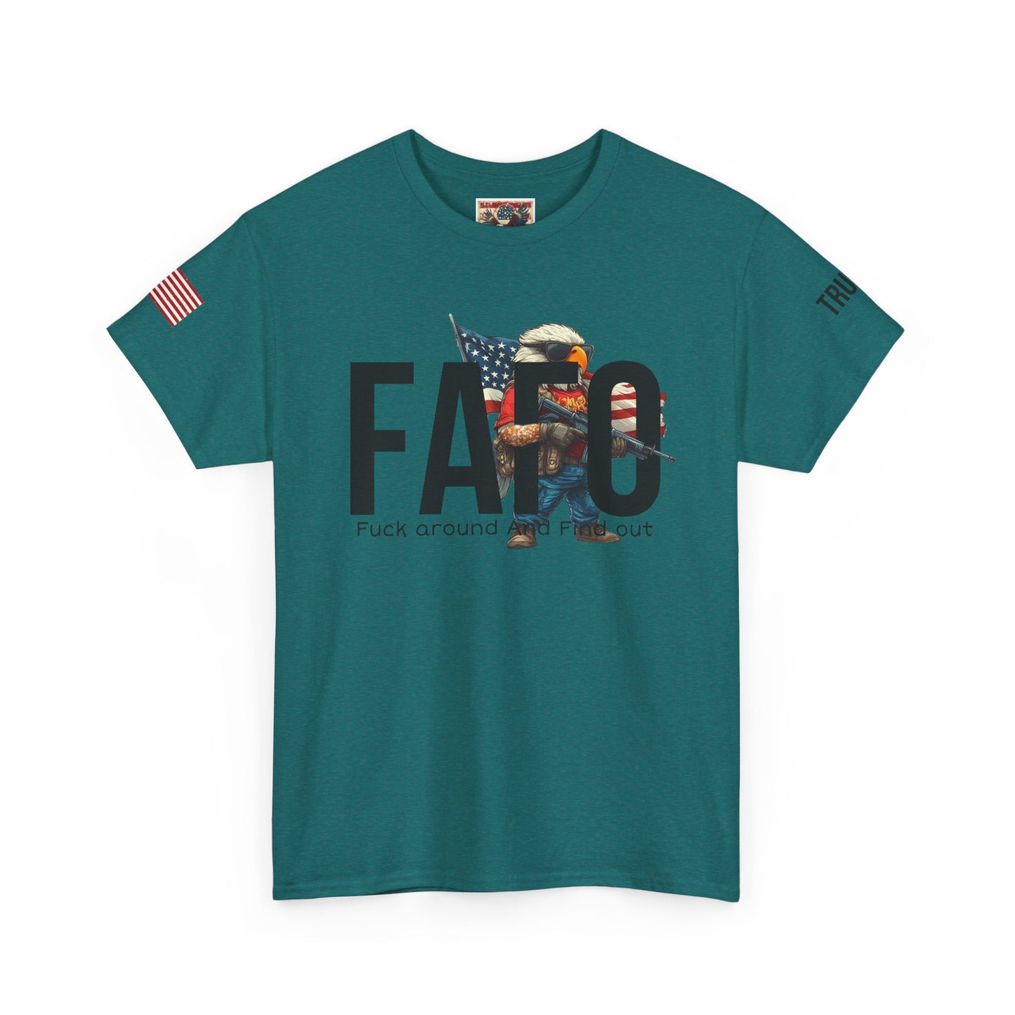 Patriotic FAFO trump print, Unisex Heavy Cotton Tee