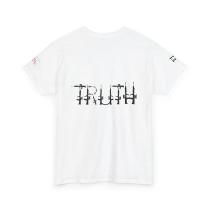 100% and vaccinated blood print, Unisex Heavy Cotton Tee