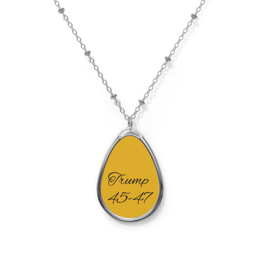 Trump 45-47 Oval Necklace