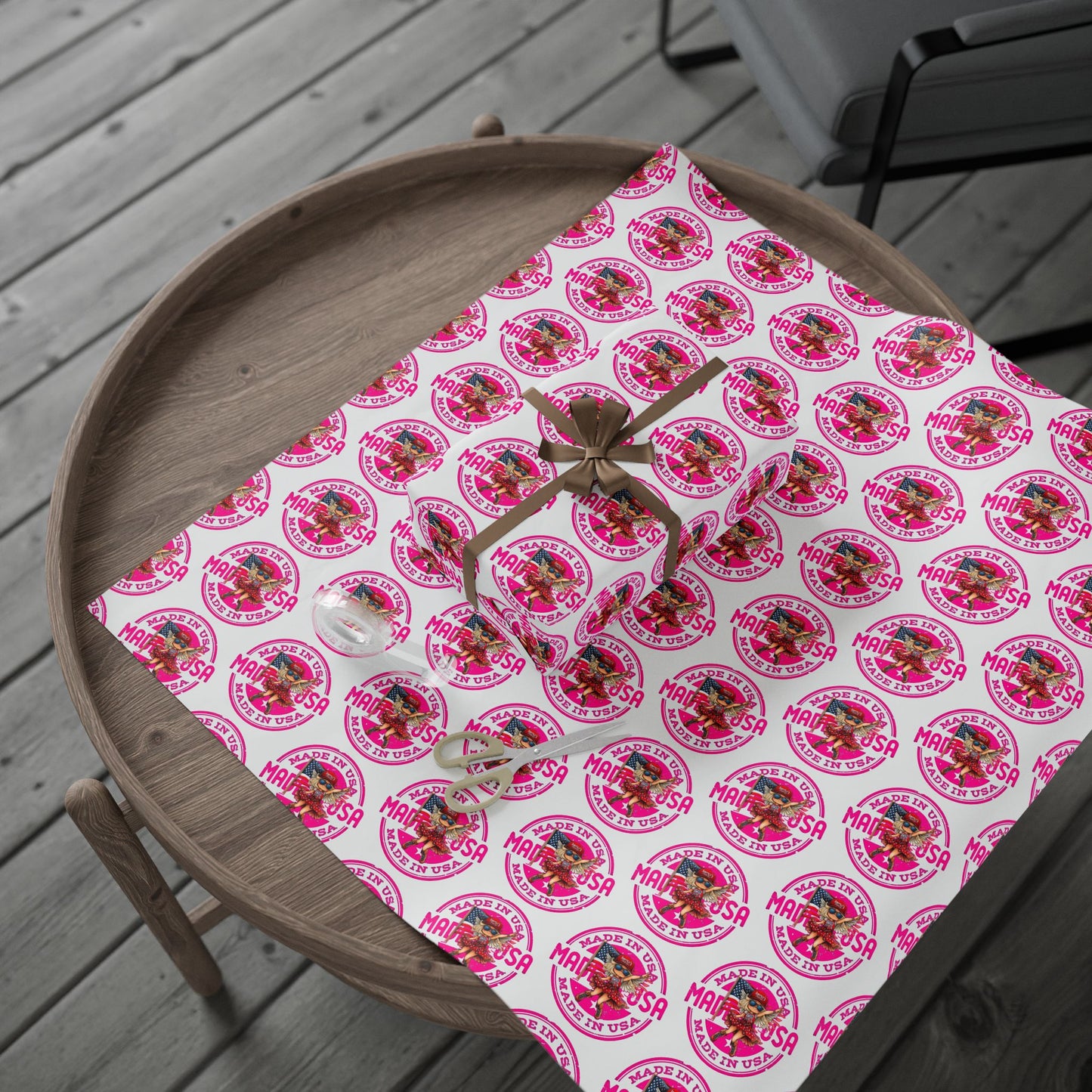 Made in USA Girl Wrapping Papers